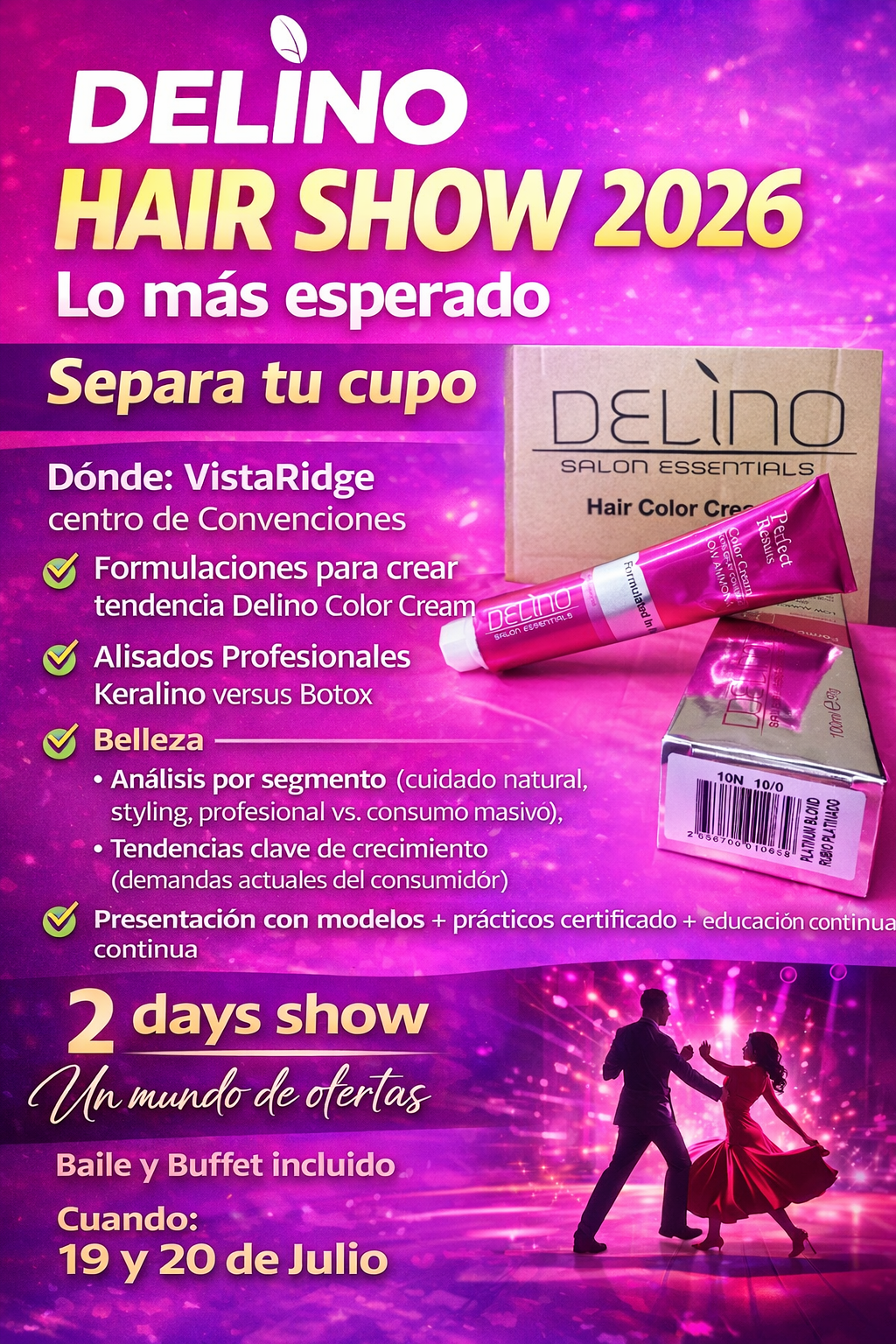Boleto - DELINO HAIR SHOW 2026