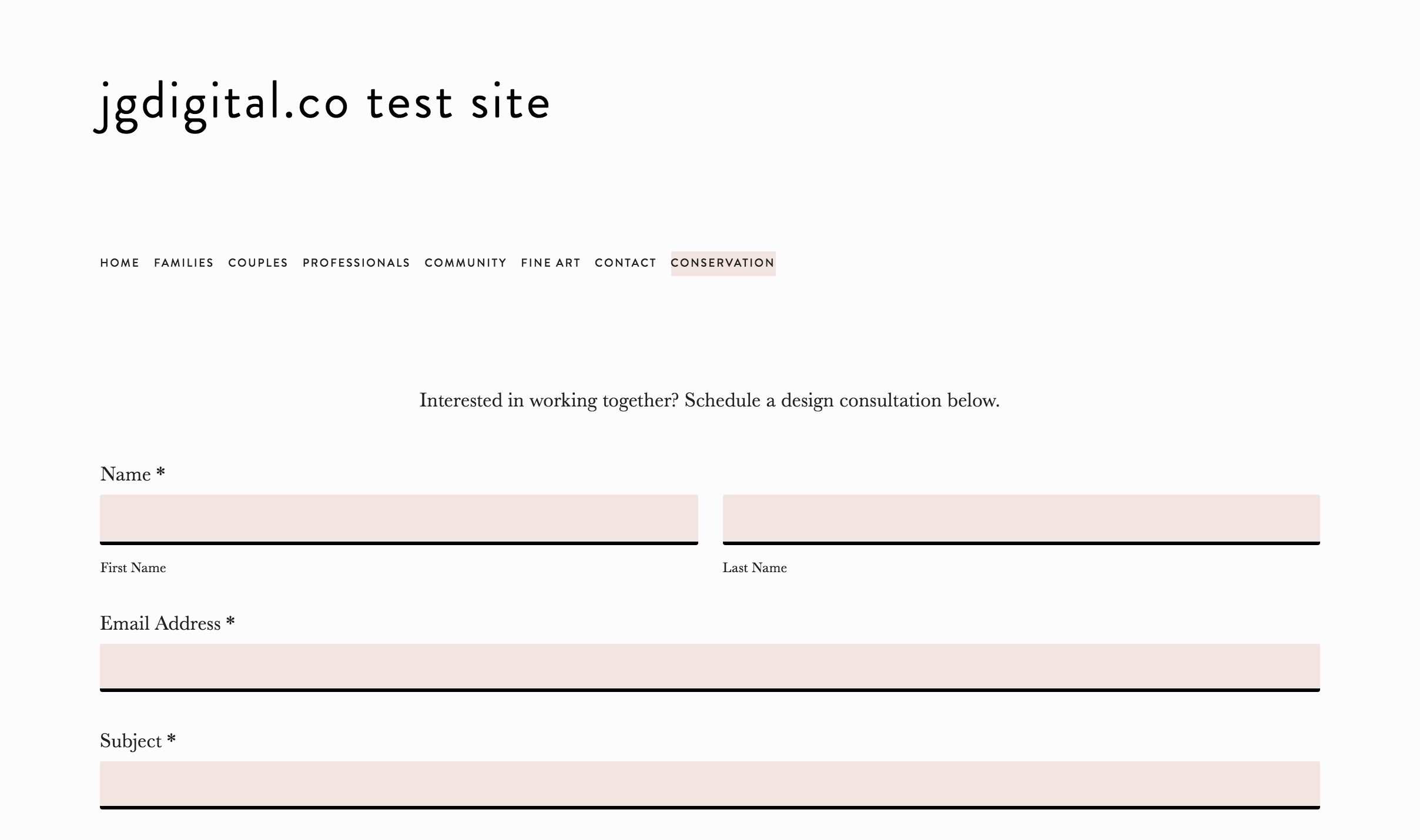 Custom Contact Form