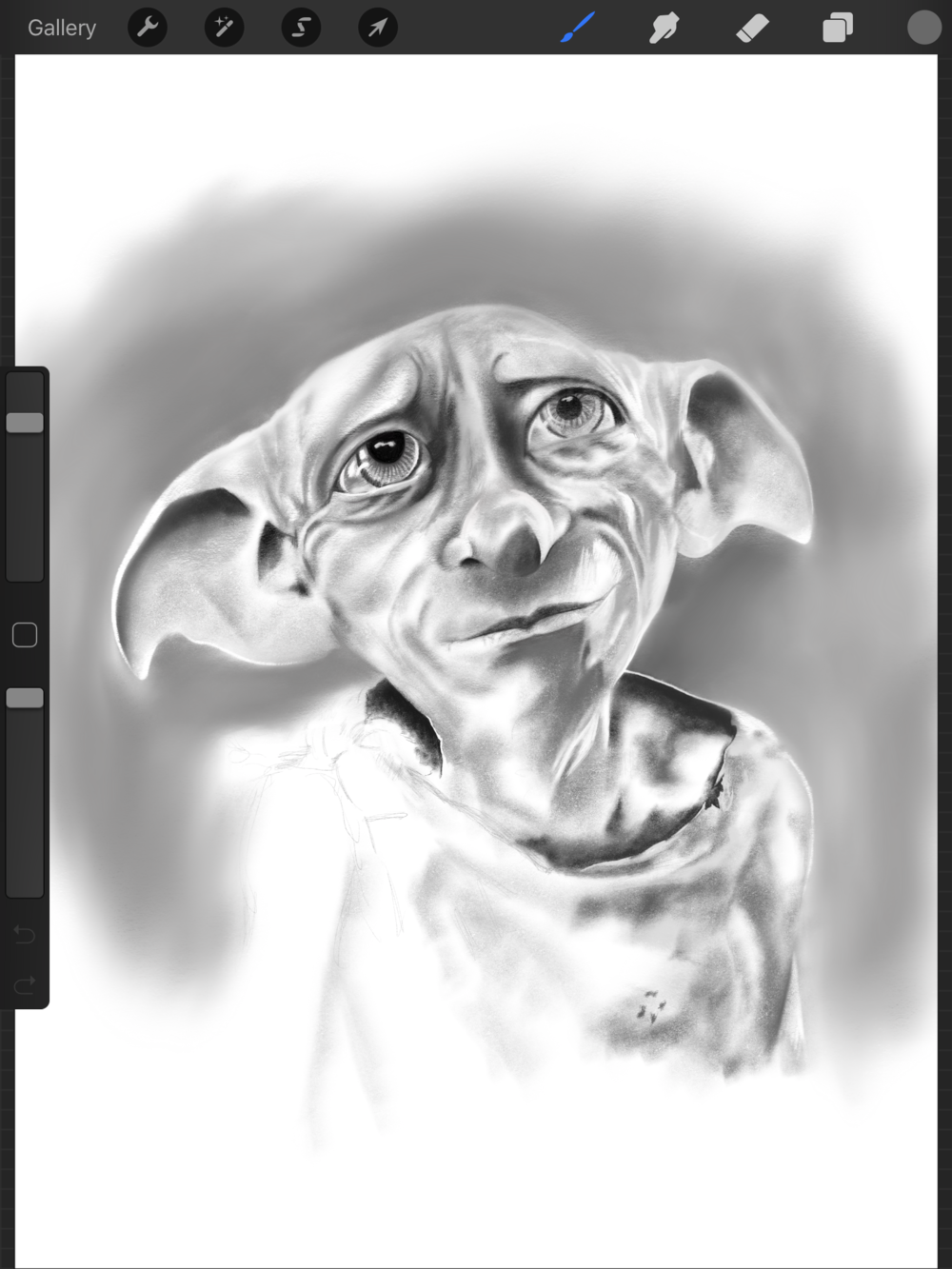 Drawing Progress Dobby Harry Potter Lst Designs In the beginning stages, don't press down too hard. drawing progress dobby harry potter