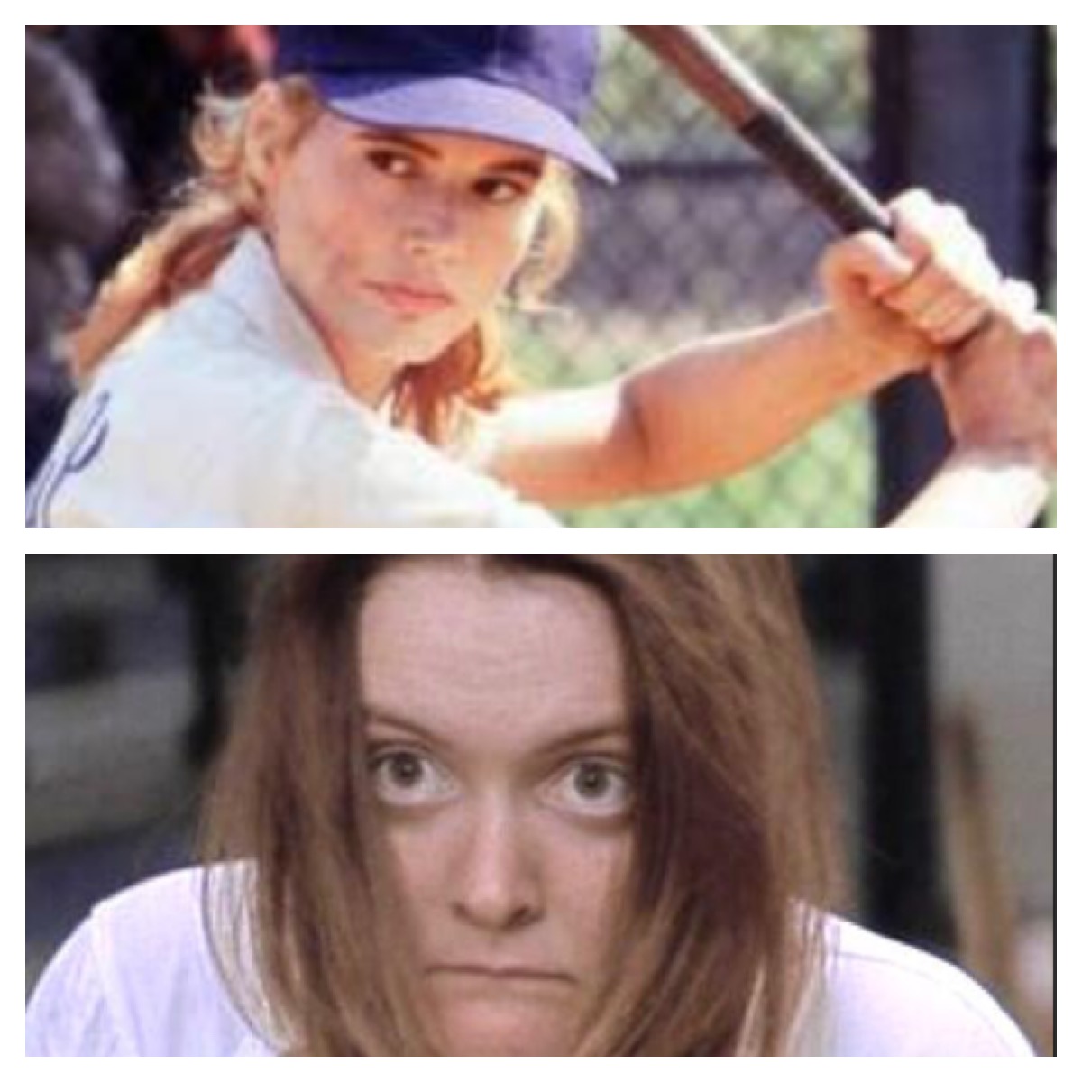 Main difference between Dottie Hinson and Marla Hooch? Posture!