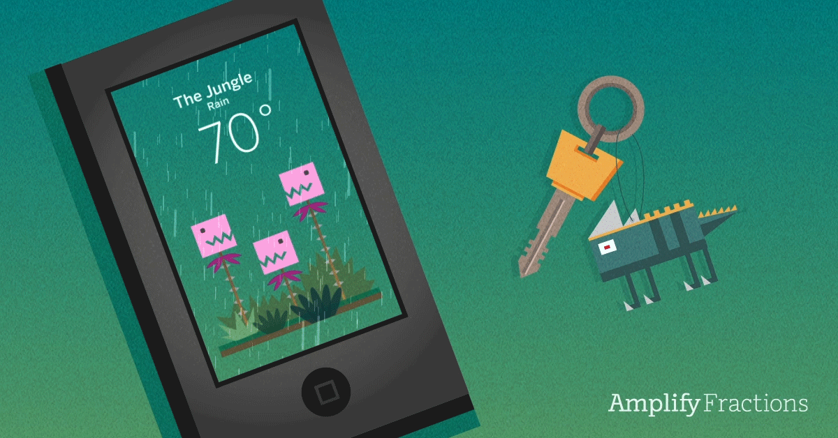 What’s your favorite weather? Chances are, you’ll get it at least 1/4 of the time. #WhatsOnMonkeysPhone #AmplifyFractions