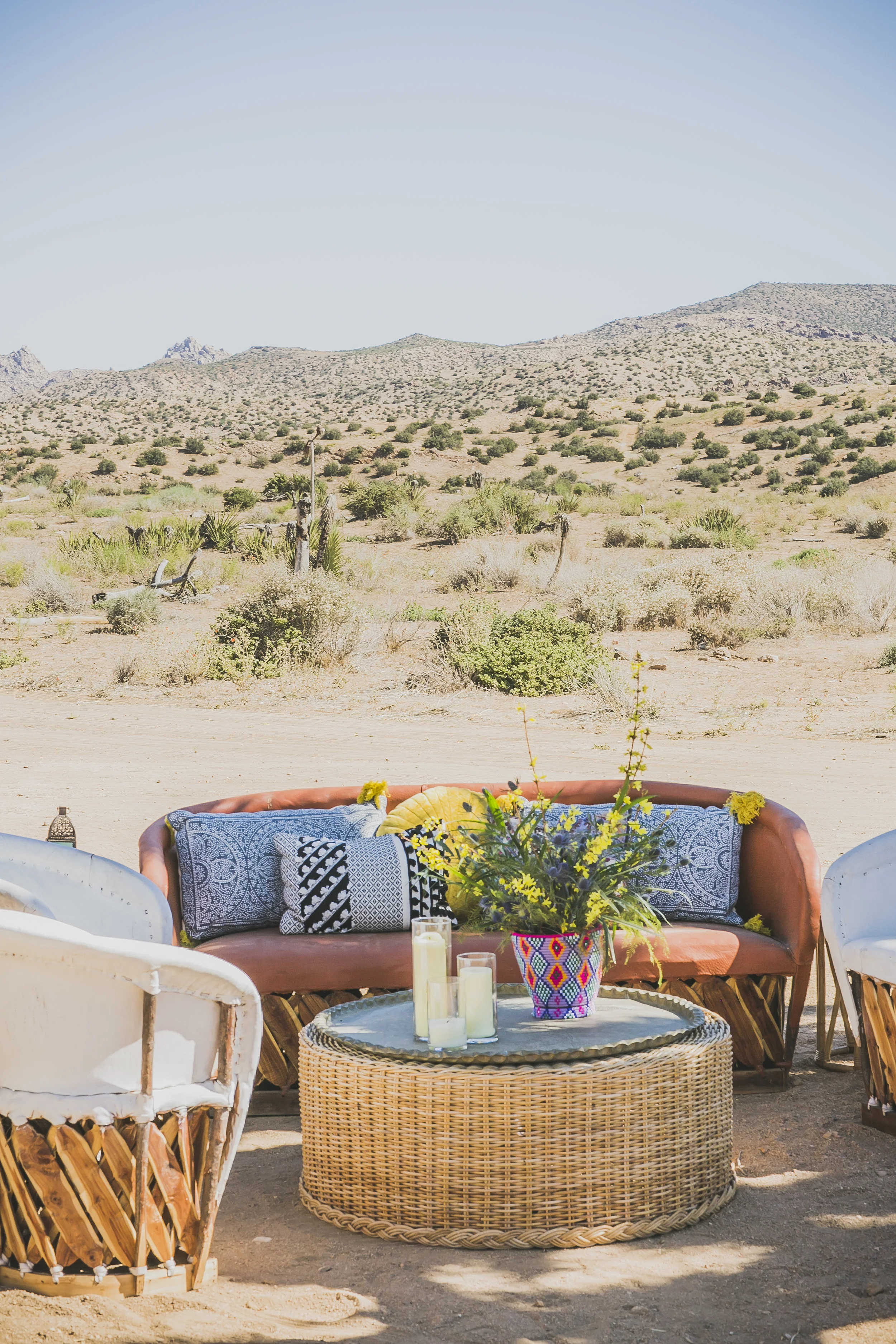 Wheelhouse gathering lounge in the desert