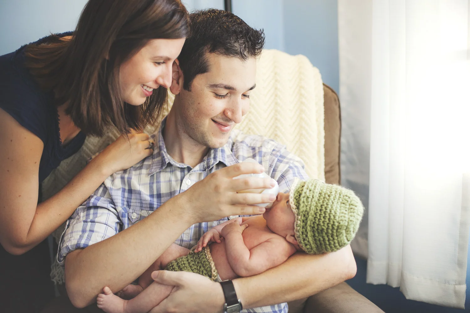 Throwback: Branson as a teeny tiny baby and his gorgeous new parents!