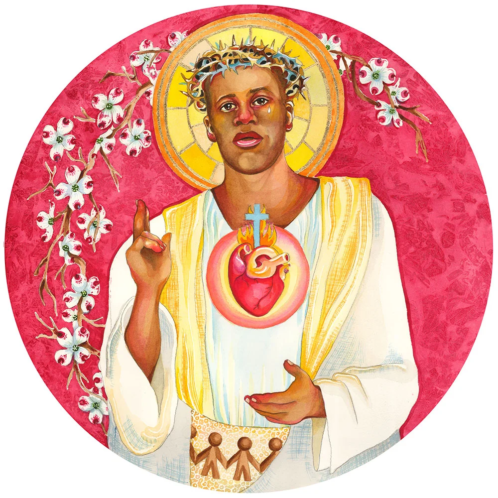 Sacred Heart Jesus - Black Lives Matter