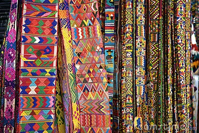 Selection of Guatemalan textiles.