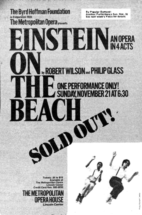 "Einstein on the Beach" Poster (1976)