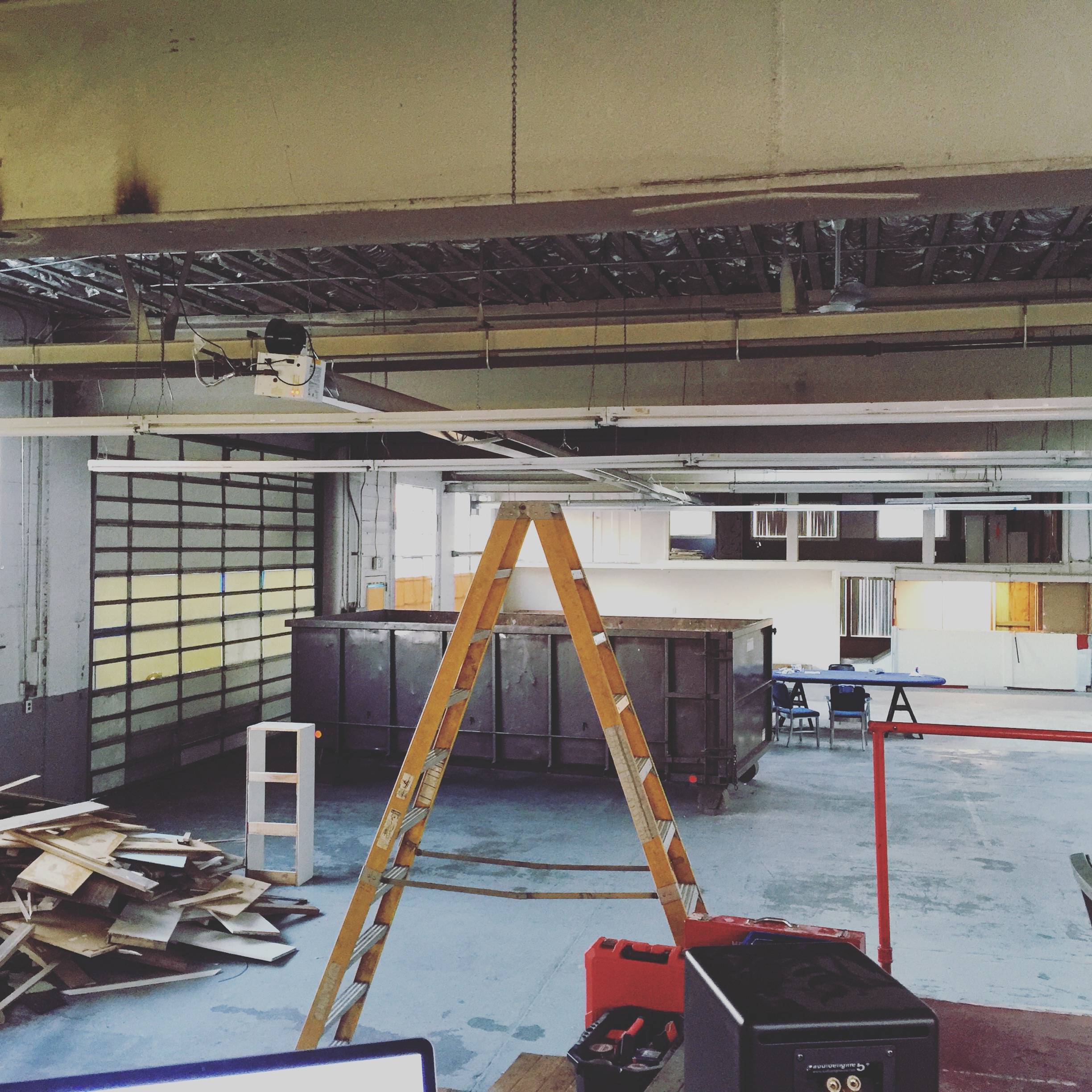 Mezzanine before the demo