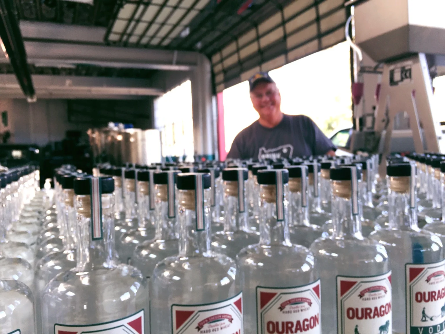 Cliff Bracher looks over the first batch of OUragon