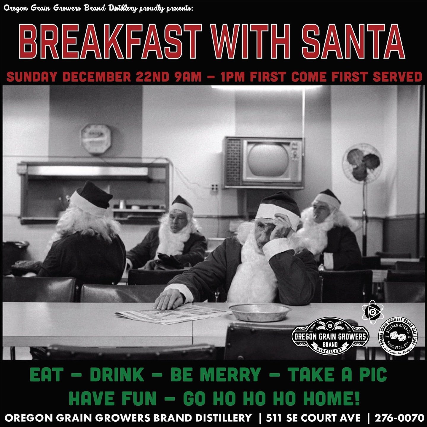 Come down and have breakfast with the big guy. We will have special treats for the adults and kids too!

Santa will be here hanging out spreading some holiday cheer. Come say hi! See you soon

First come first served basis. Thank You!⁣
.⁣
.⁣
.⁣
.⁣
.⁣