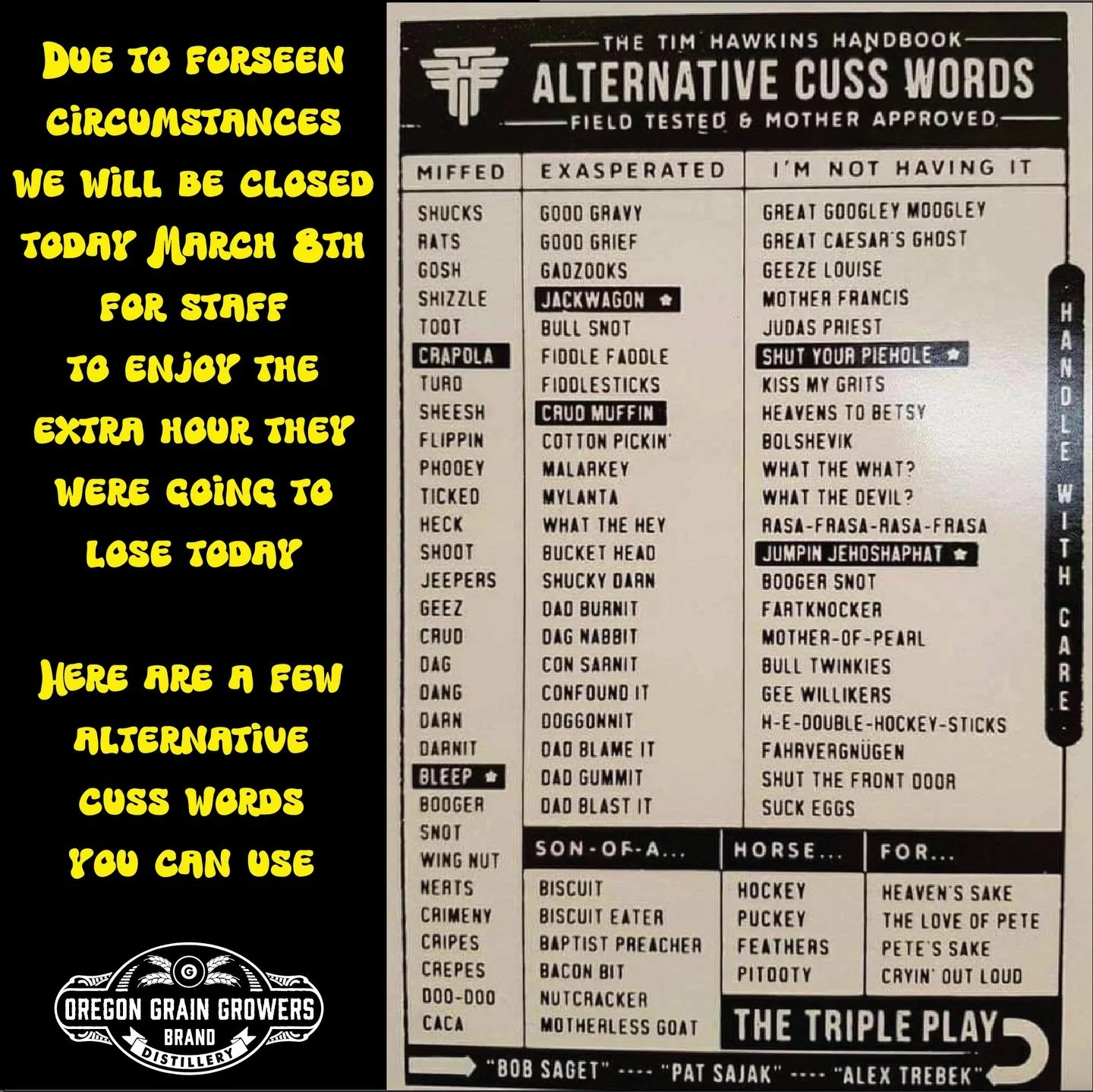 Shutting it down today! Will be back at it Wednesday. #pendletonoregon