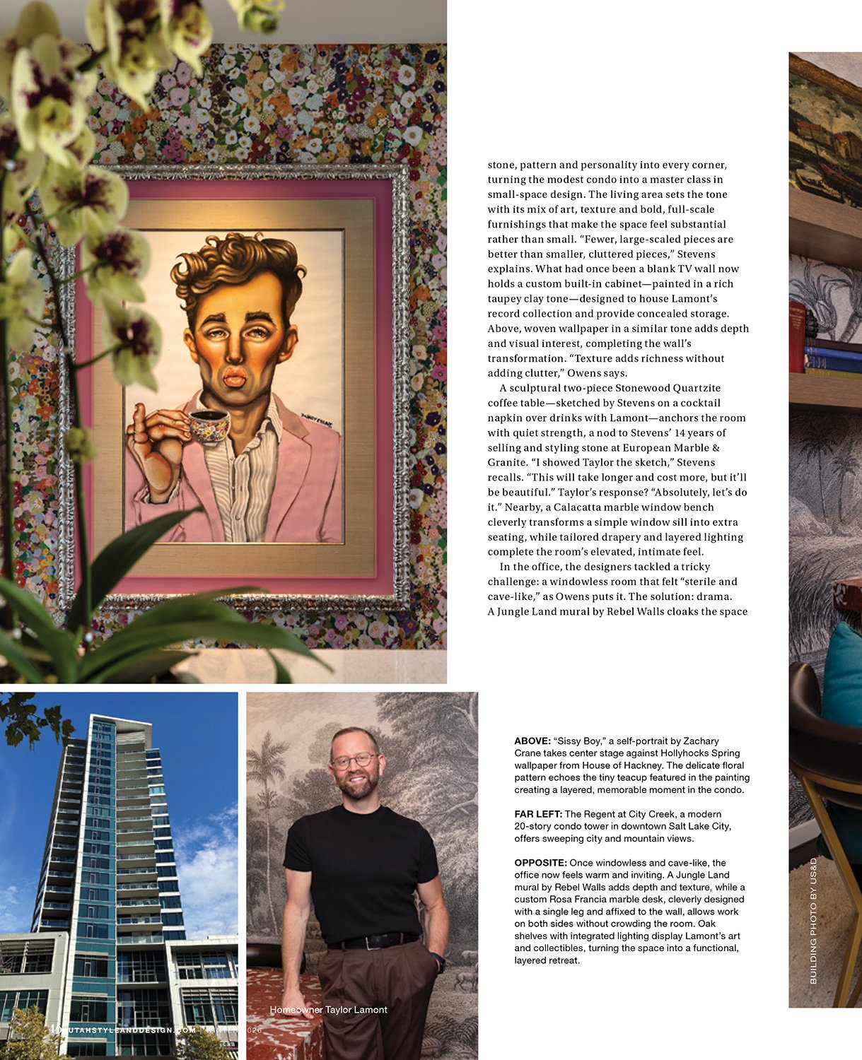 Editorial interior design photography of a luxury Salt Lake City condo featured in Utah Style & Design magazine. Shot for Curious Homes by interiors photographer MANICPROJECT.