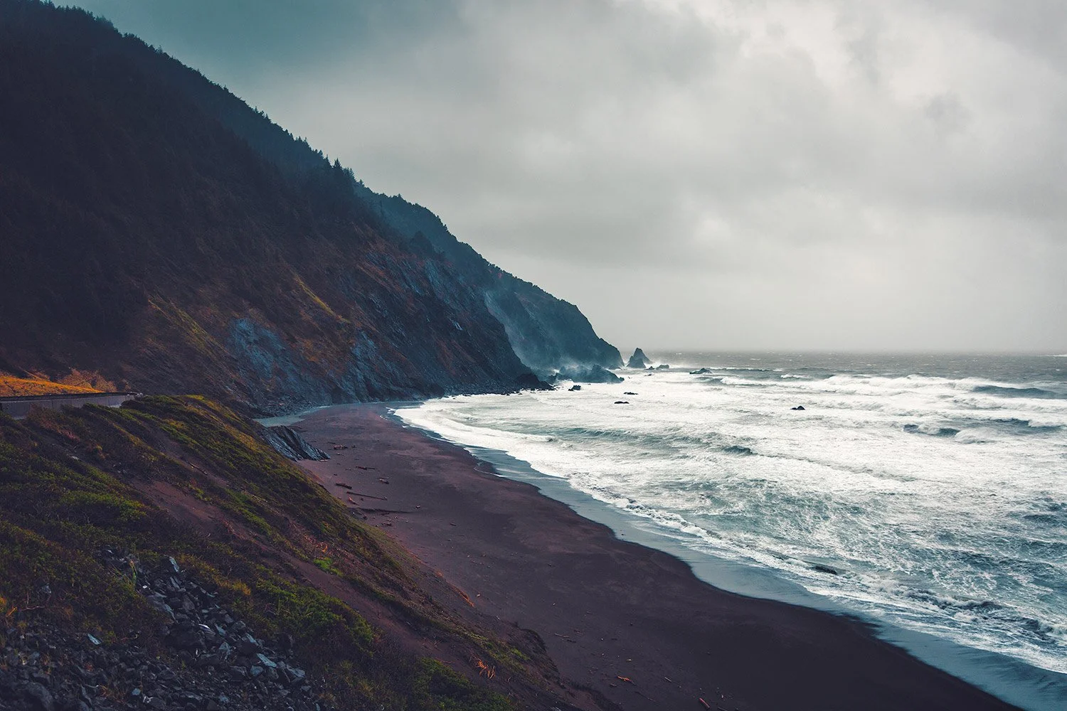  Atmospheric fine art landscape photography of the Oregon coast by MANICPROJECT, capturing a moody and rich cinematic perspective; original fine art prints available for purchase 