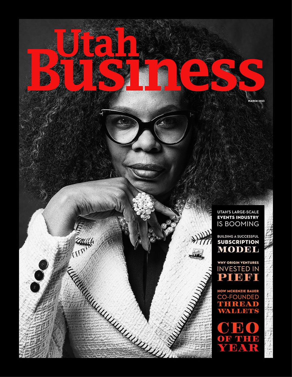  Utah Business CEO of the Year portrait of Sidni L. Shorter by Salt Lake City portrait photographer MANICPROJECT, showcasing high-end executive brand storytelling and commercial lighting 