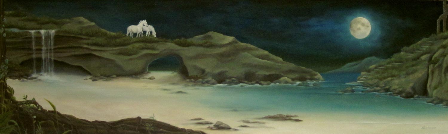 Moonlit Coast. Oil. 2013.