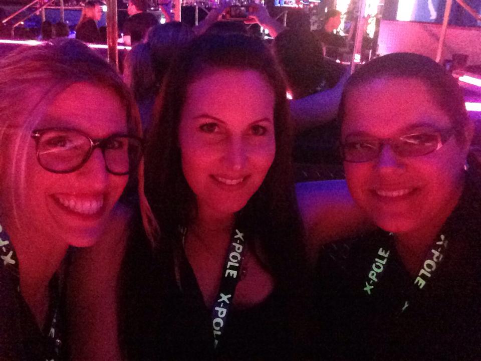 One of my instructors, Kelly (on left) Me! (in the middle) and my good friend Heidi (on right).