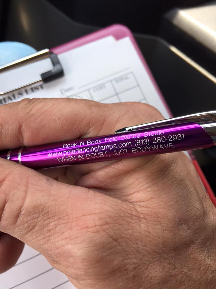 Our favorite plumber, David uses his pens on calls!