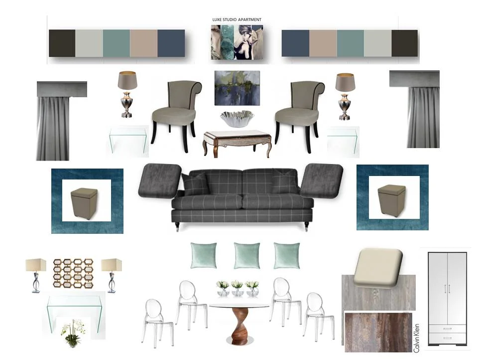 SAMPLE BOARD | Luxe Studio Apartment