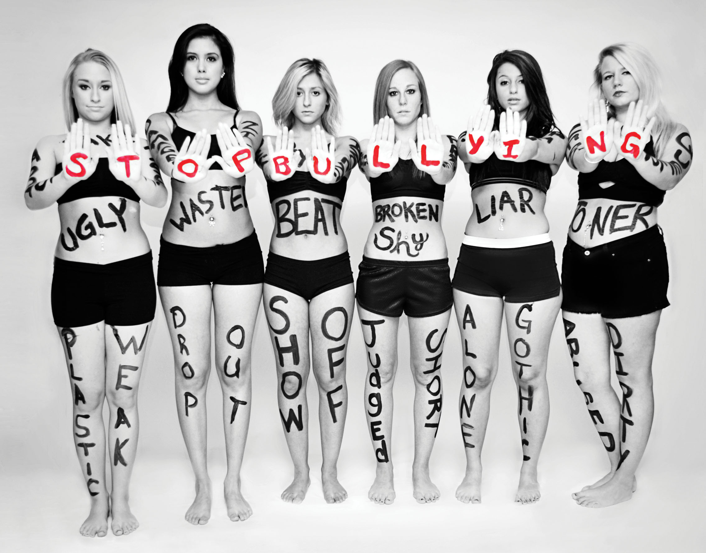 This image was created by 18-year-old Mary Anne Marcondes . Visit her site for more of her work and her series on bullying. 