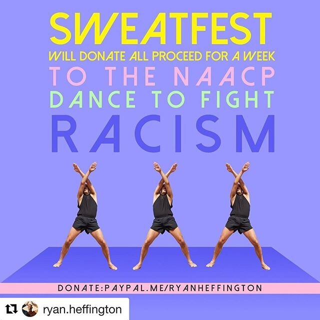 Heartbreaking take positive action #Repost @ryan.heffington ・・・
&bull; LET&rsquo;S DANCE TO FIGHT RACISM &bull; DONATE NOW &bull;  Next week i&rsquo;ll make a donation with funds raised directly to @naacp &bull; DONATE HERE: paypal.me/ryanheffington 