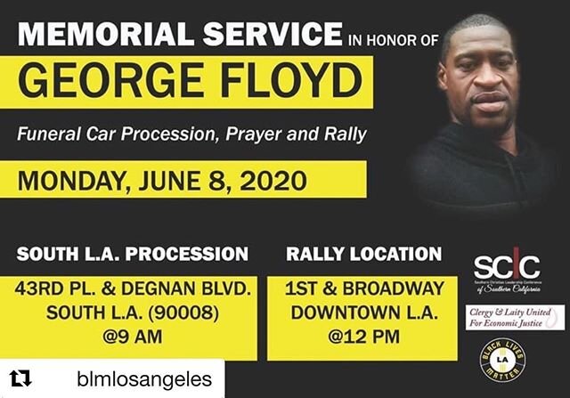 #Repost @blmlosangeles ・・・ We must also do the work of Spirit that powers our justice movement forward. 
In the name of #GeorgeFloyd and the 601 people killed by police right here in Los Angeles.
