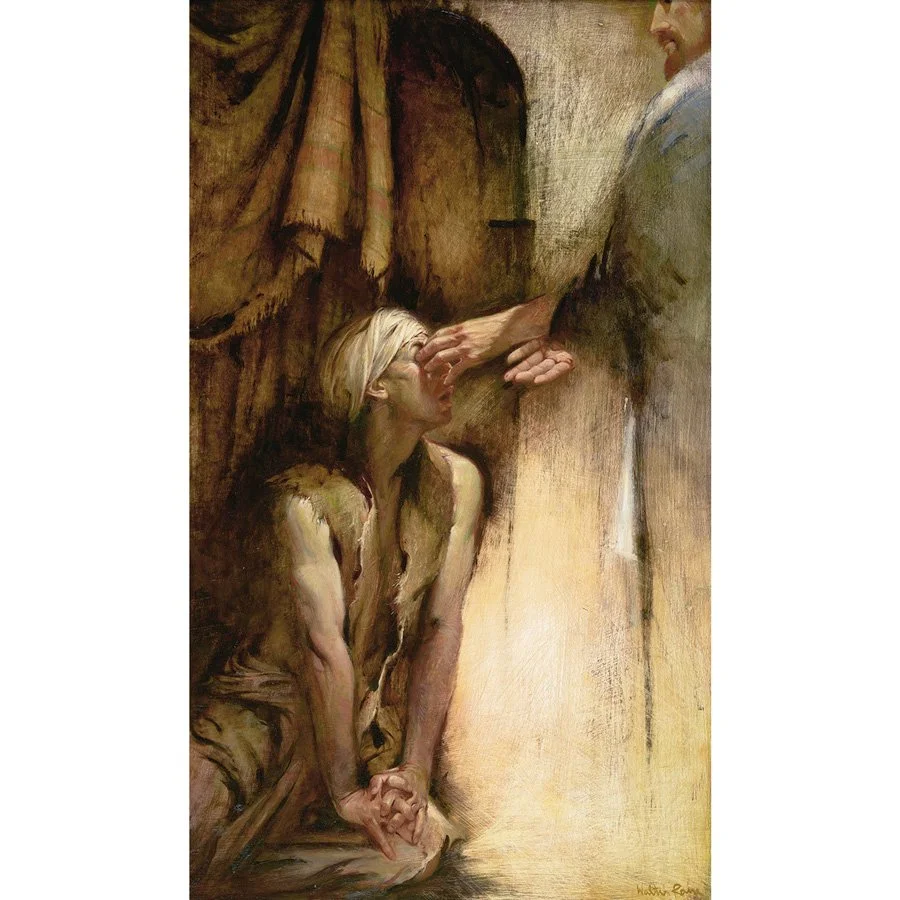 He Anointed the Eyes of the Blindman