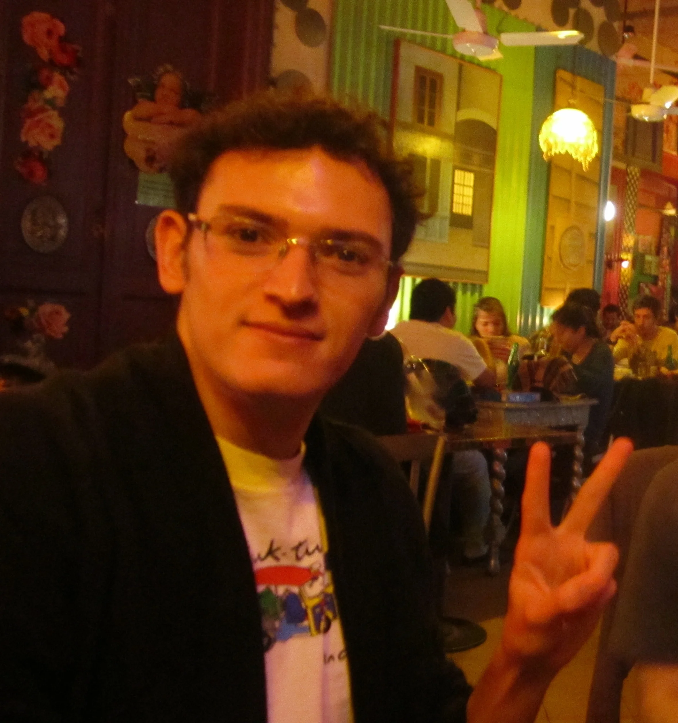 AngeloA Bologna, Spring 2009 friend. Originally Bolivian, passing through for a semester not to be. A good reminder of how you never know when international friends come back.&nbsp;“I stopped eating meat in Italy. In comparison to here, it doesn’t t…