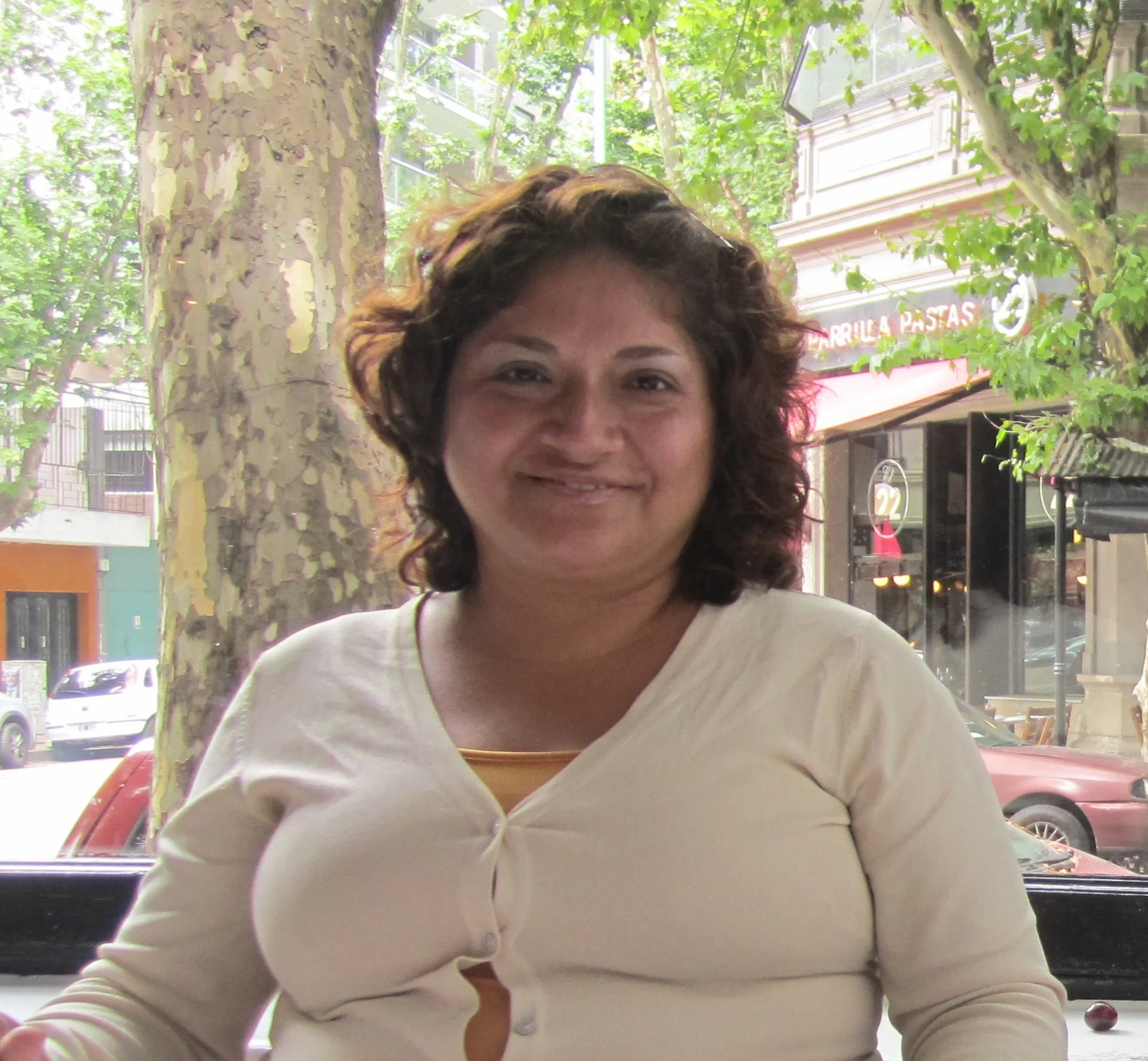 Loyda.Carlos' wife. An amazing sense of hospitality. I was incredibly touched when Loyda and Carlos invited me to their house for dinner. A great friend. Loved her misgivings about taking Hugo into or cemetary on our walk through Chacarita. Somethin…