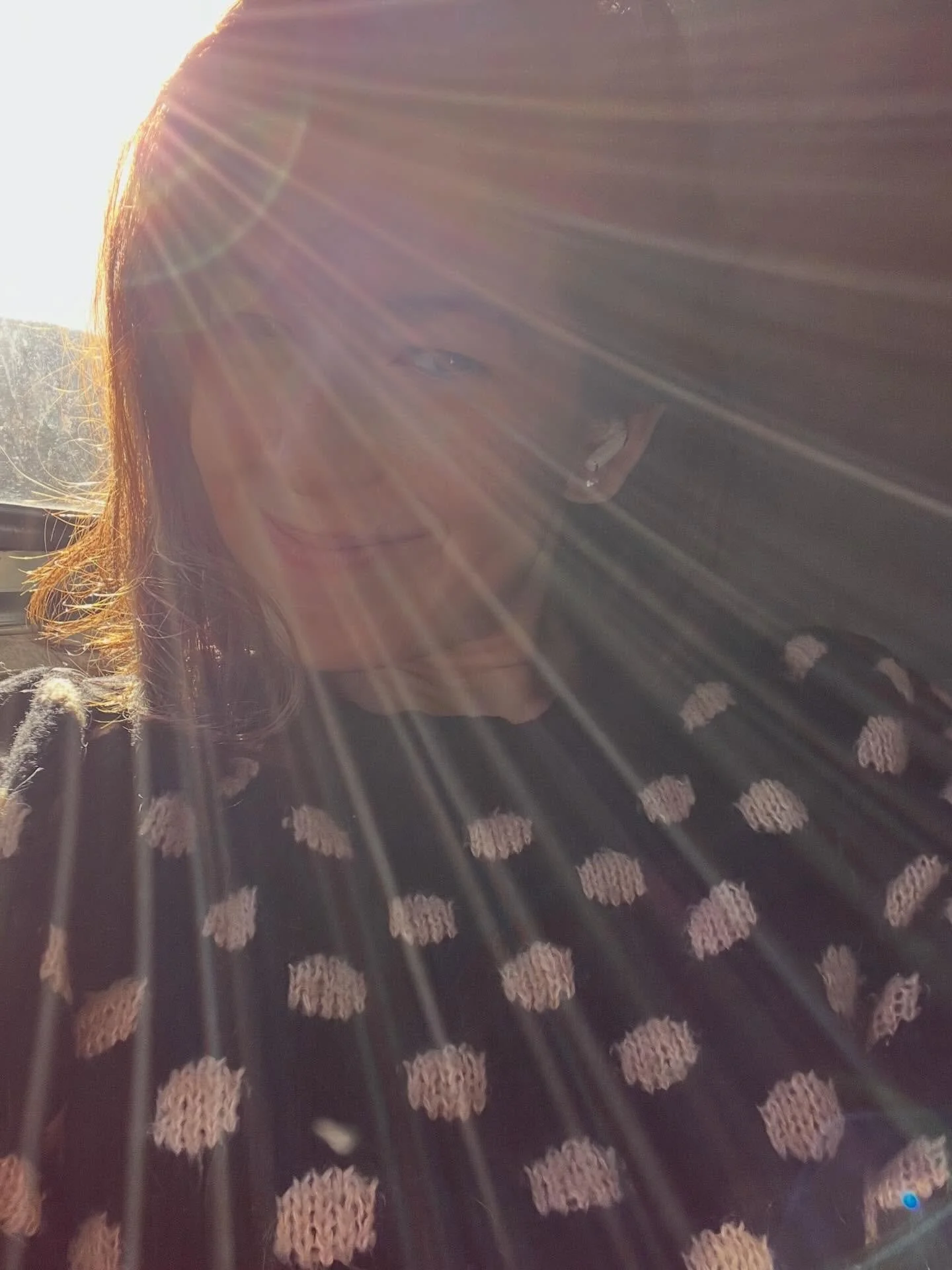 sunburst selfie | dec 18 2024