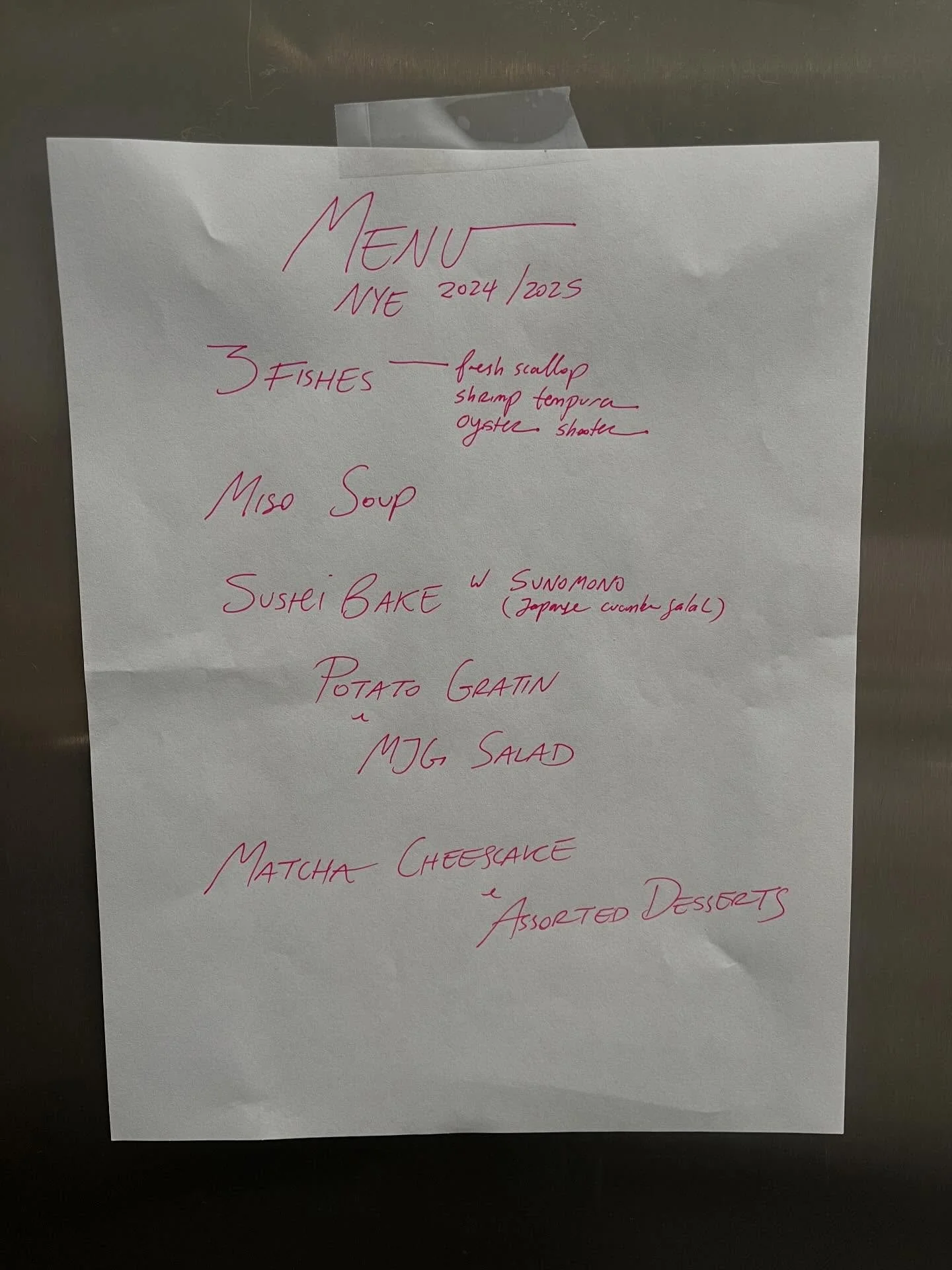 NYE Planning | dec 30 204