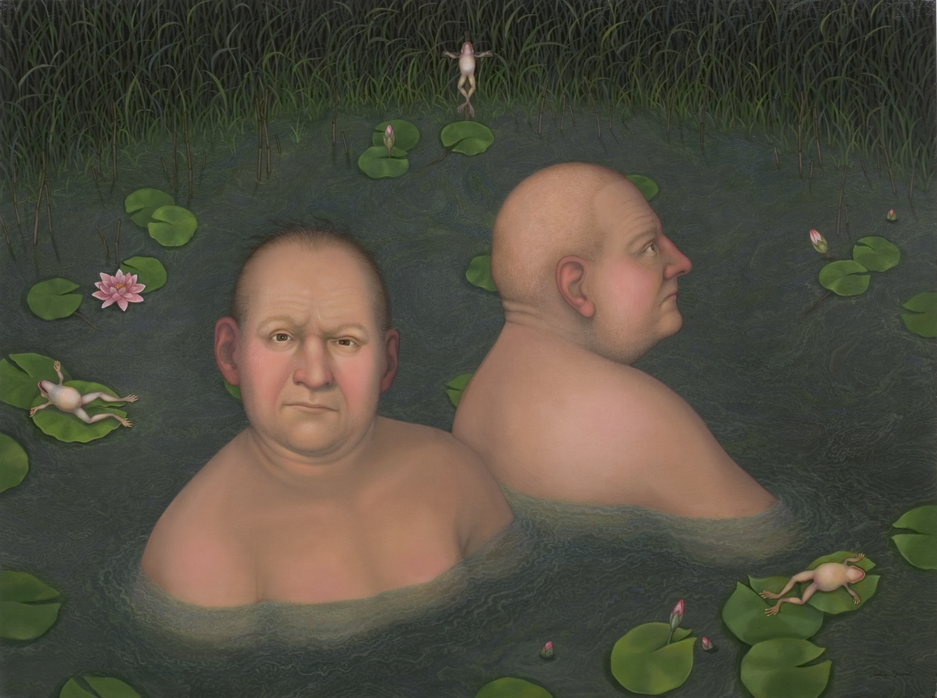 Frogpond, 2005-06, oil on linen, 30 x 40 inches 