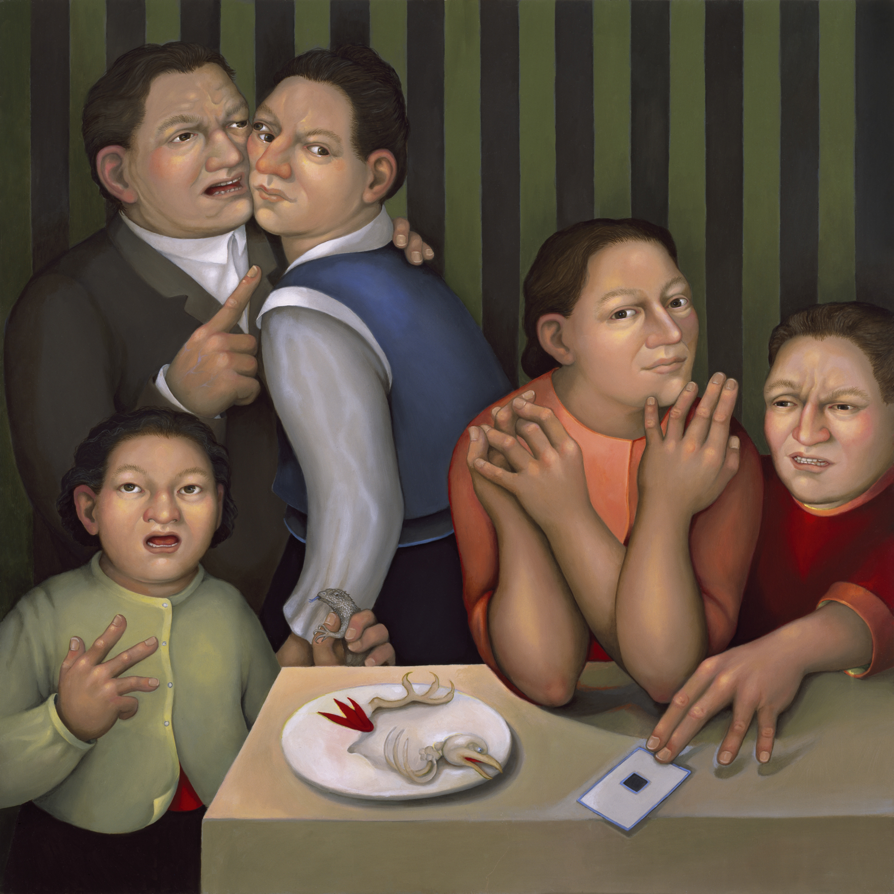 Liar, Liar 2014-2015 oil on panel, 24 x 24 inches