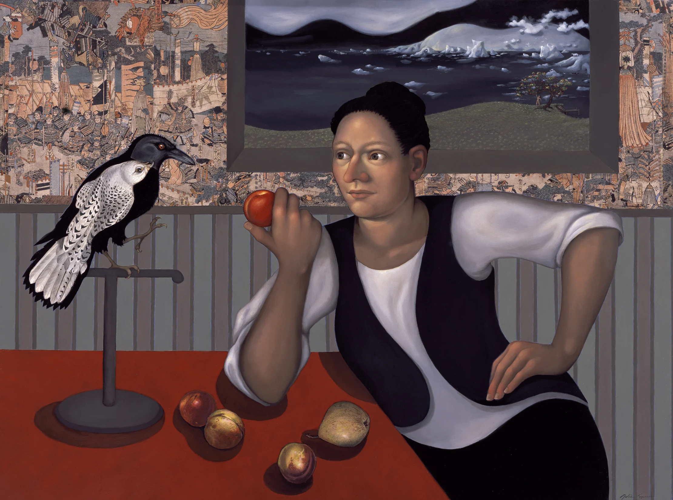 Double Bird with Fruit