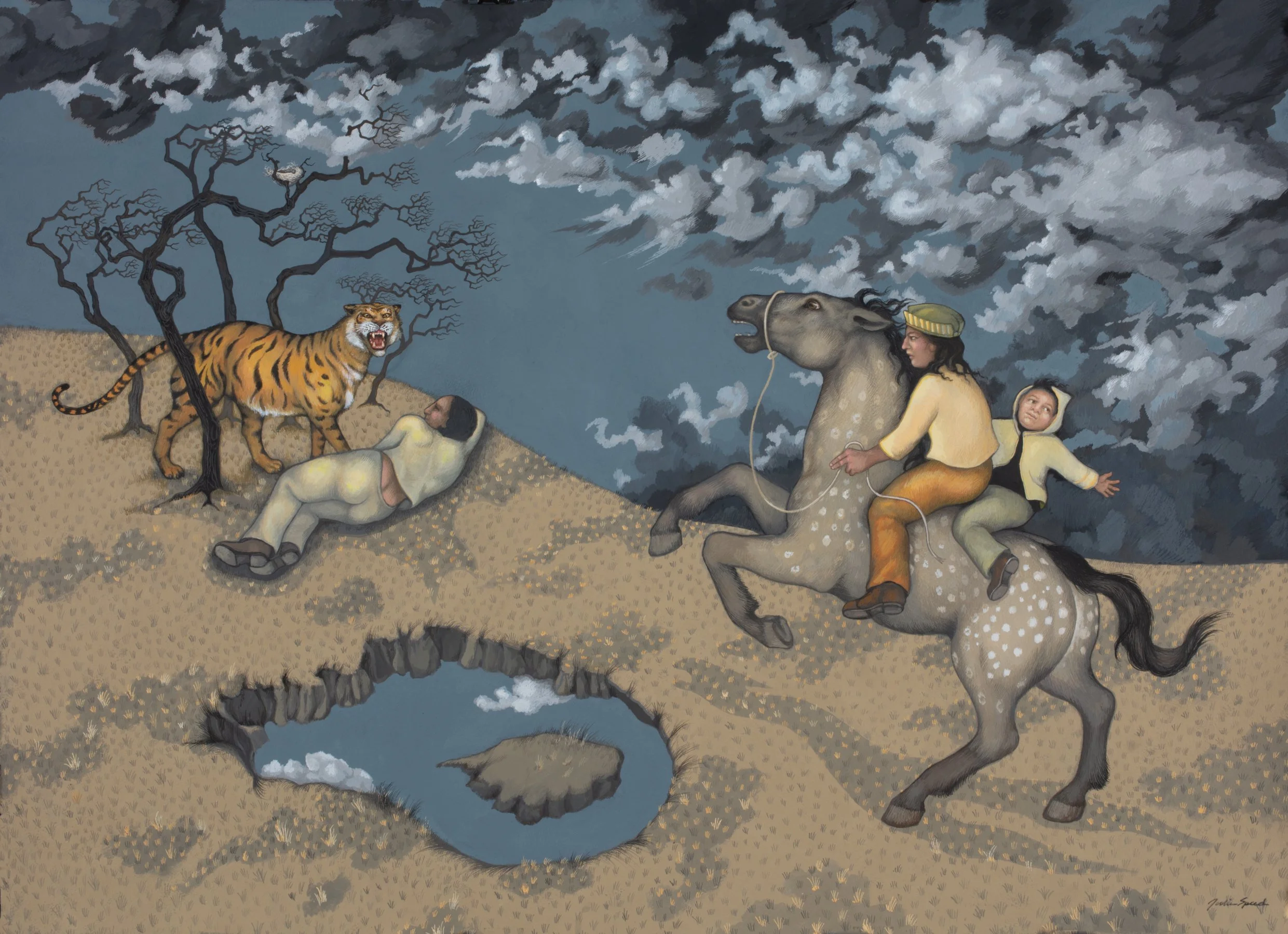 Guardian LR 2022 gouache painting, 29.50 X 40 inches_.jpg