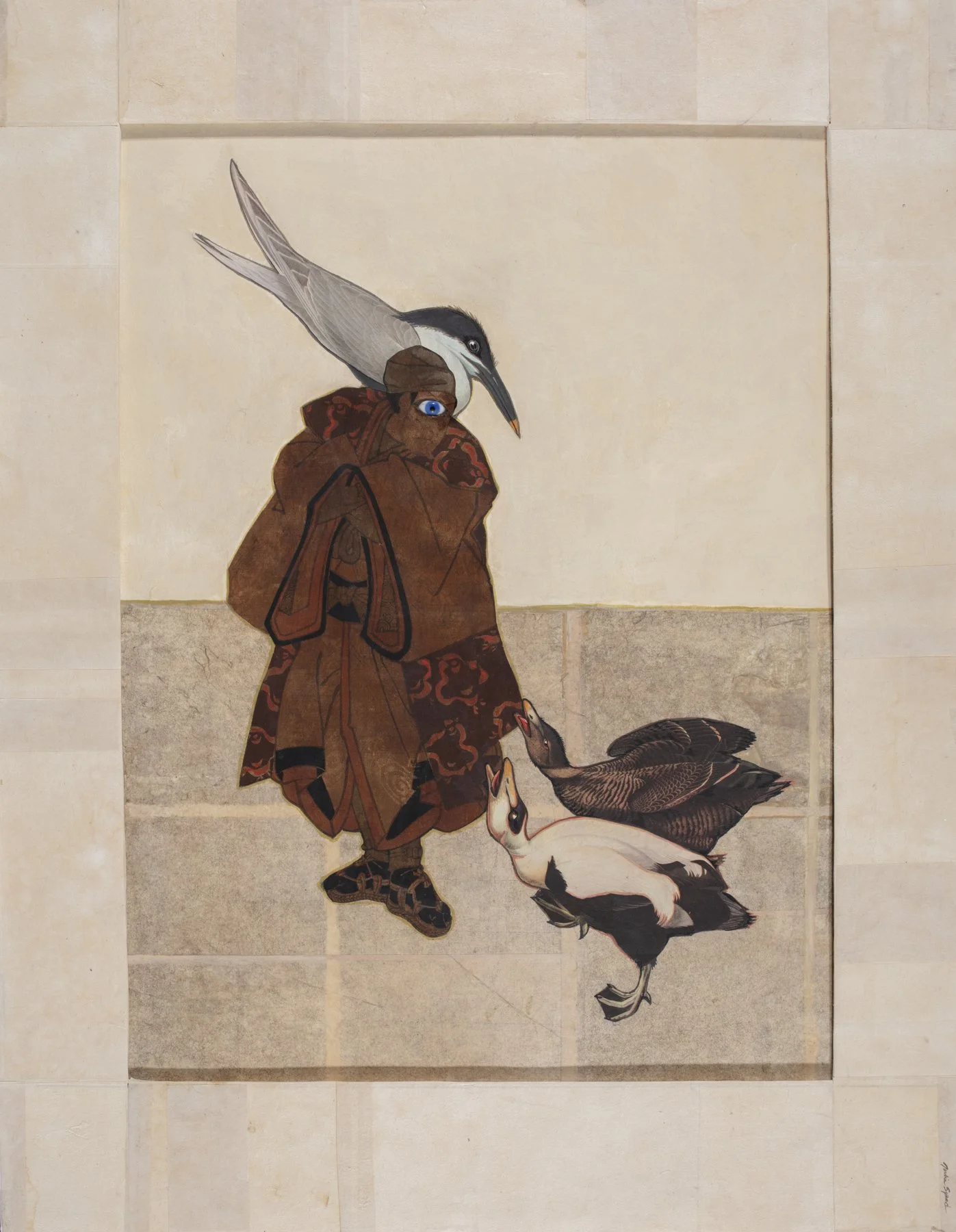 Common Cause LR  2025 gouache, collage & glass eye,   25 X 19.50 inches_.jpg