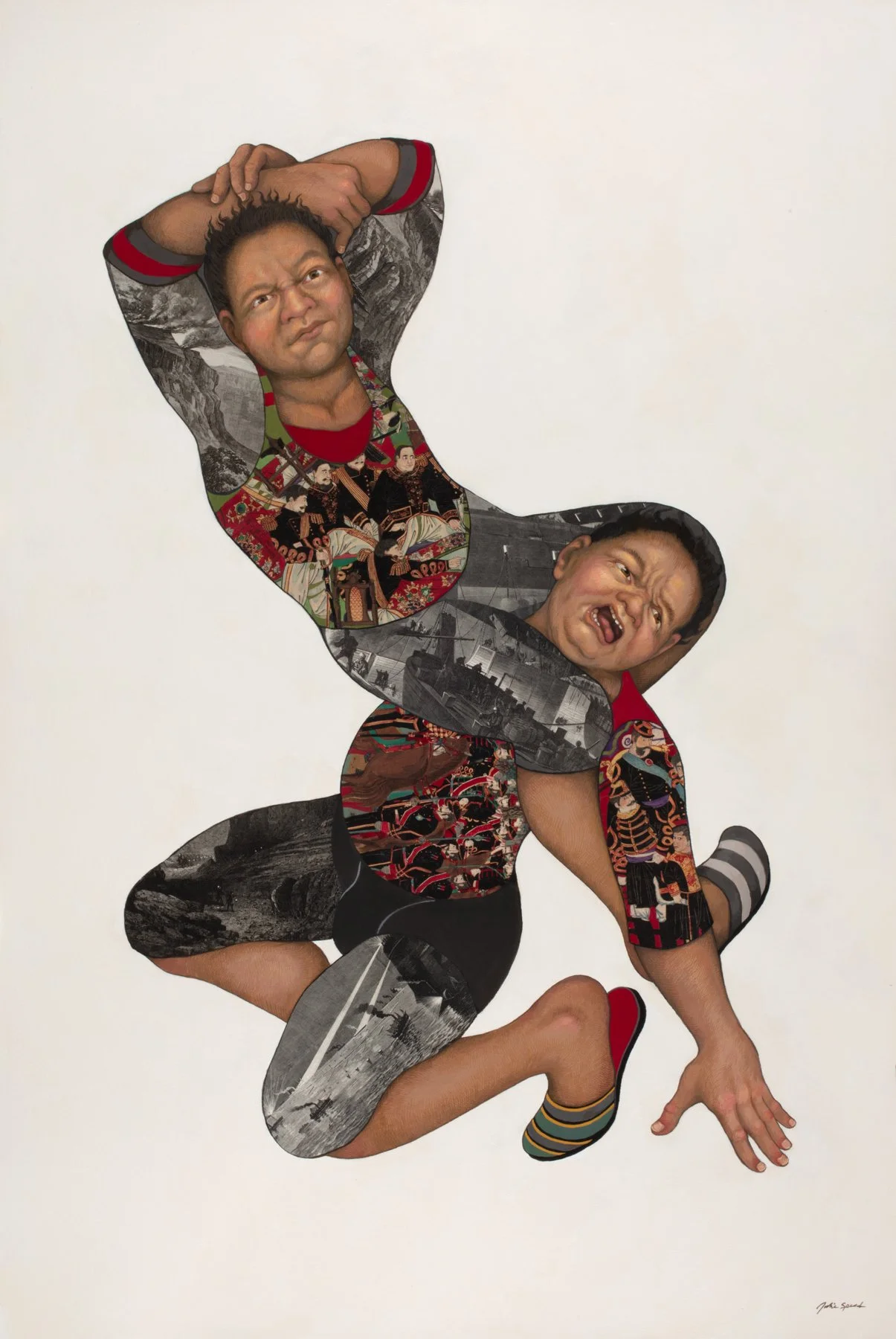 Deposition  2022 gouache & collage, 60 X 40 inches_.jpg