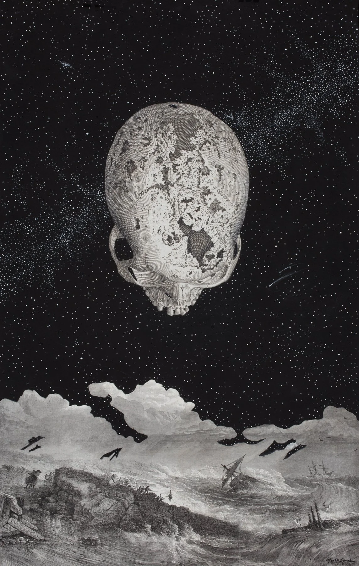 Davy Jones Moon LR 2022 gouache & collage, 21.50 X 13.50 inches_.jpg