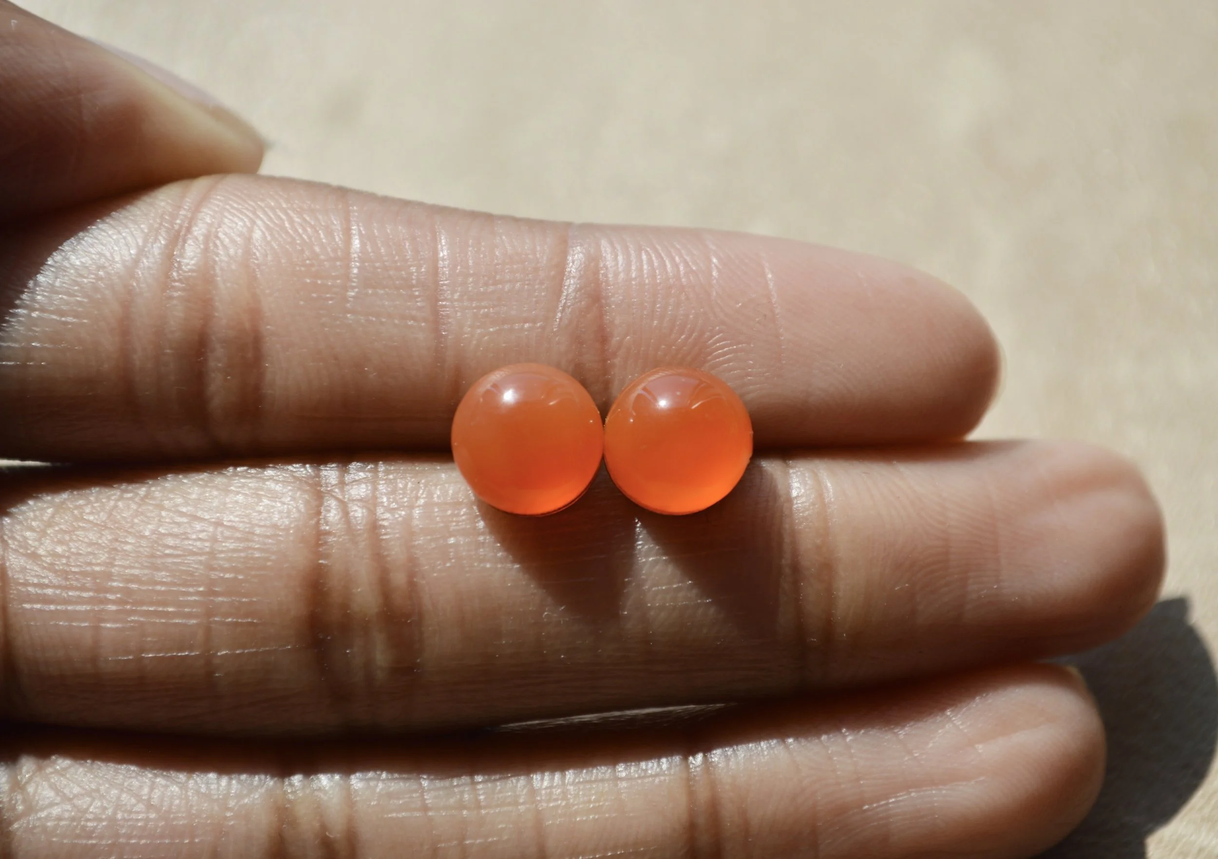 Carnelian Stud Earrings