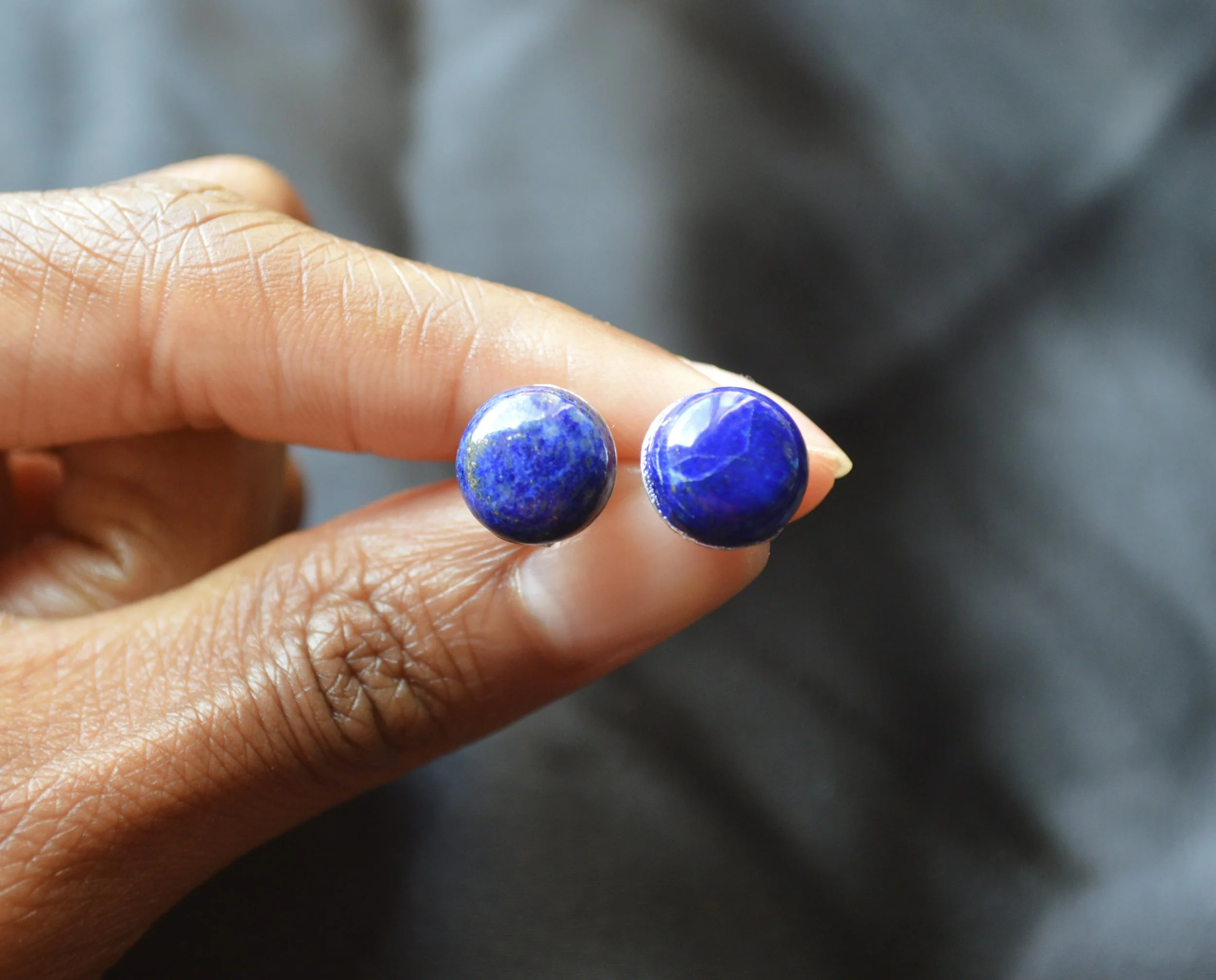 Lapis Stud Earrings