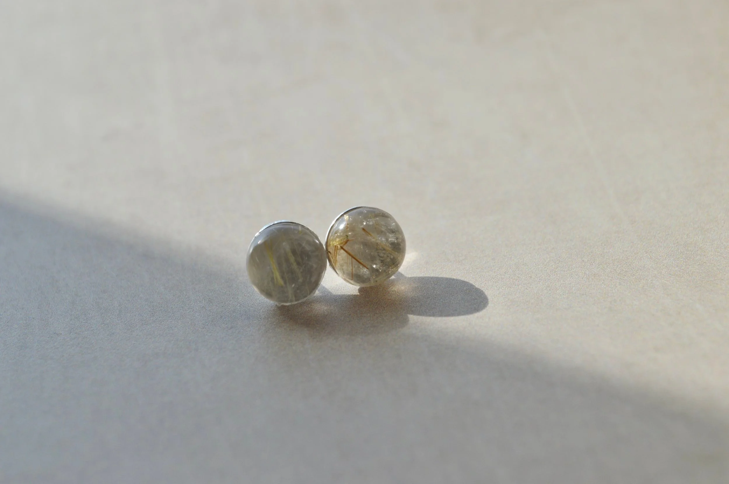 Quartz Stud Earrings