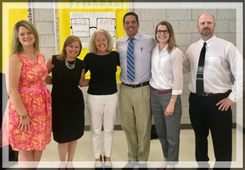 Pictured above: Lainie Loveless, Lauren Hajjar @LaurenHaj , Jody Hoffer Gittell @jodyhoffergit , AJ Loprete @northreadinghs , myself and Daniel Downs @danieldowns
