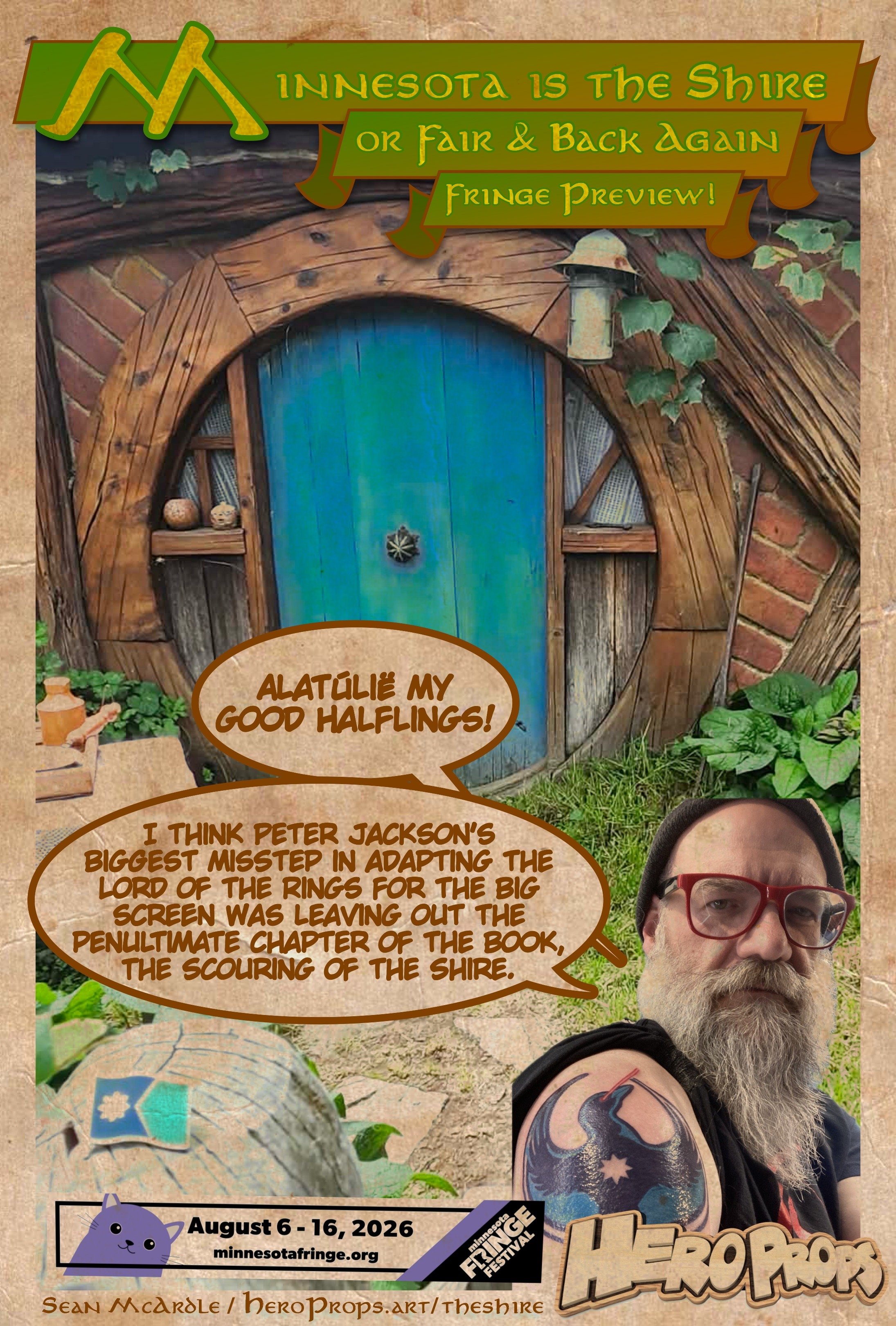 This 8 page mini-comic is an adaptation of my 3-minute script for the Minnesota Fringe Preview! Click for more info!