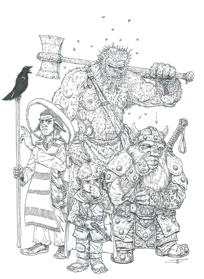 Tim, Julian, Cooper, Dave, and Ravenus, courtesy of Josh Diffey. See more of his work on Facebook and DeviantART .