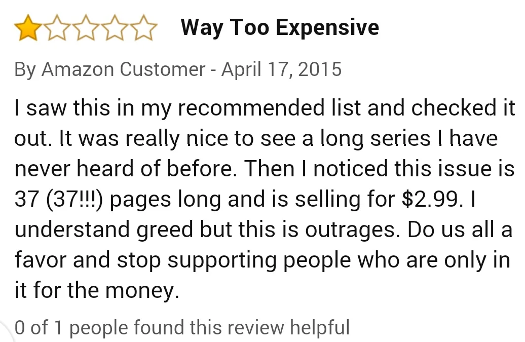 " Outrages, I tell you! "