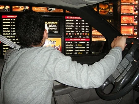 "Hi. I'd like a double bacon cheesbur--" "FUCK YOU!!!"