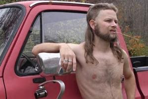 "Mine's called the Aluminum Falcon . My protagonist, Nathaniel Jefferson Whitepower, made it in his daddy's garage using only old Coors Light cans. It's got a rubber nutsack hangin' from the trailer hitch, and one of them stickers with Calvin pissin' on a Ford logo."
