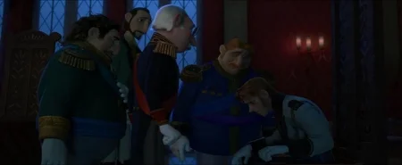 "Sounds good to me." "I see no need to confirm any part of that story." "Yeah. That door's, like, twenty whole feet away."