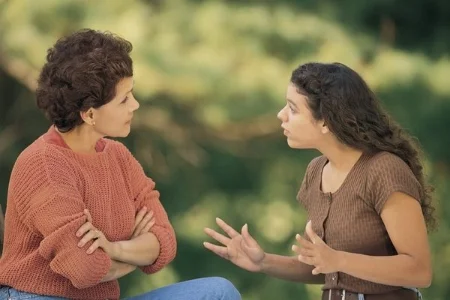"All I'm saying is that peanuts don't cause my kid's head to swell up like a balloon. I must conclude, therefore, that your son is simply very ugly."