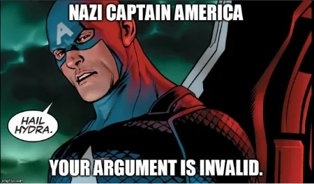 Take a random, hot-button image, and add the words, "Your argument is invalid." That's SO funny! How is it that no one has ever thought to do that before?