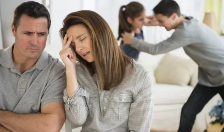 "Hang on... Did we move here because we love our kids or because we hate them?" "I don't remember."