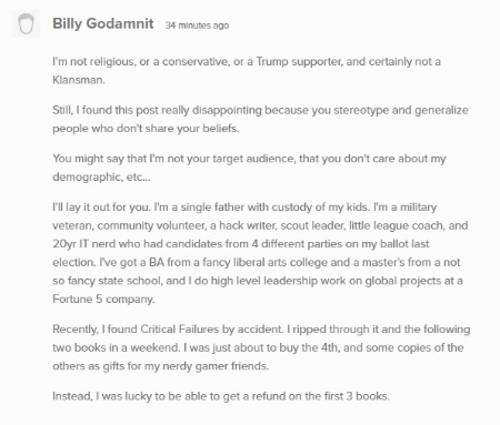 He hails from a long proud line of Goddamnits.